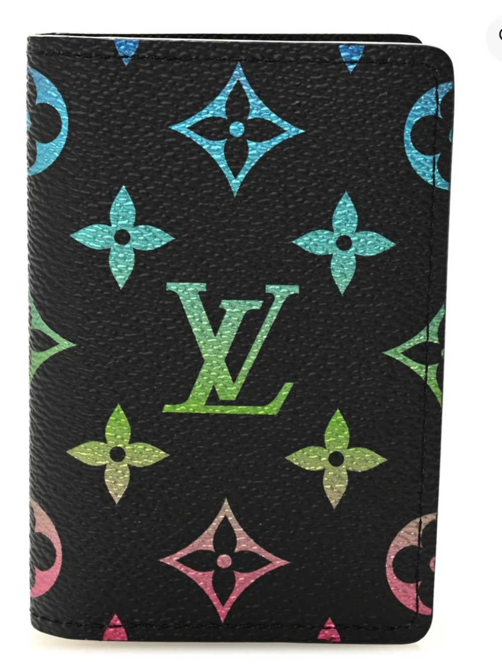 Limited Edition Louis Vuitton Monogram Iridescent Pocket Organizer Black